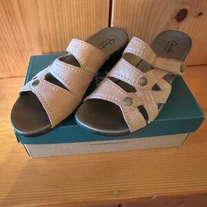 Clarks Beige Ella Fusion Sandals